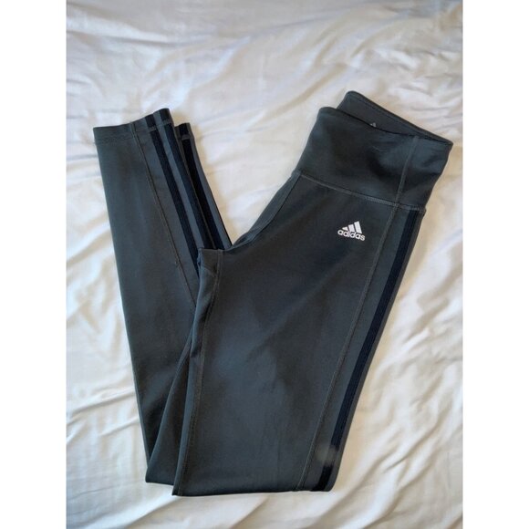 Adidas Womens Climate Cross Training HR Leggings size Small Grey/Blk - Picture 4 of 4